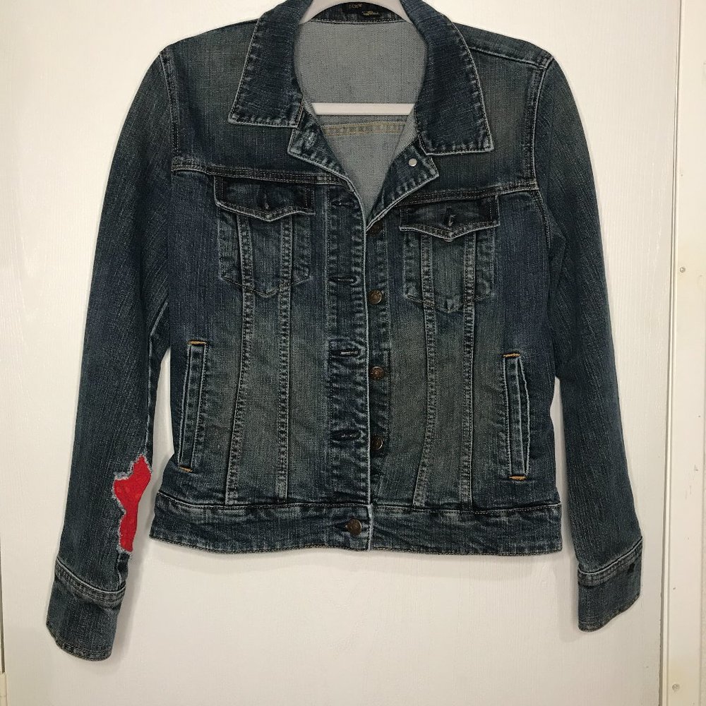J. Crew Blue Jean Jacket Size Medium